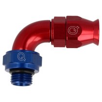 Slanganslutning PTFE 90° (AN8) - O-ring (AN8) QSP Products